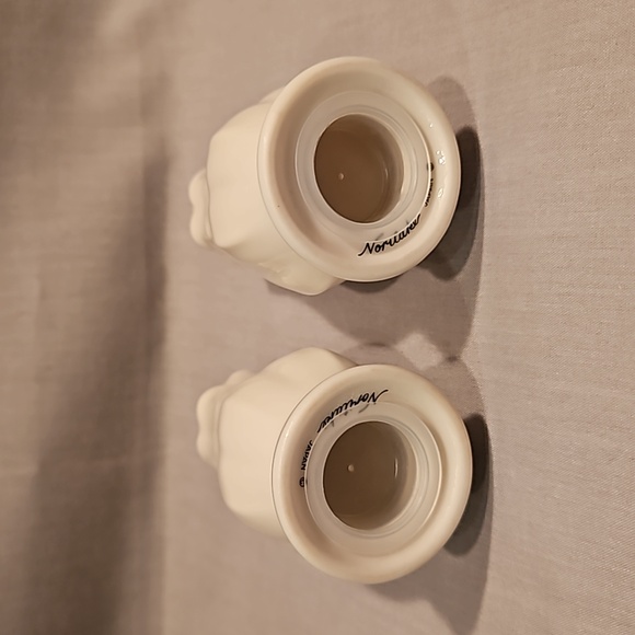 NEW Noritake Rothschild 7293 Salt & Pepper Shakers Ivory China - Picture 4 of 5